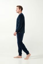 Vamp Ανδρική Χειμερινή Πιτζάμα Homewear Βελουτέ 21710 Lamoda.gr