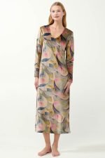 Vamp Μακρύ Floral Φόρεμα Βελουτέ 21135 Lamoda.gr