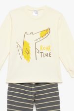Pretty Baby Βαμβακερή Παιδική Πυτζάμα Roar Time 68195 Lamoda.gr