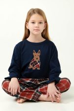 Vamp Παιδική Πυτζάμα Unisex με Καρό Παντελόνι 21515 Lamoda.gr