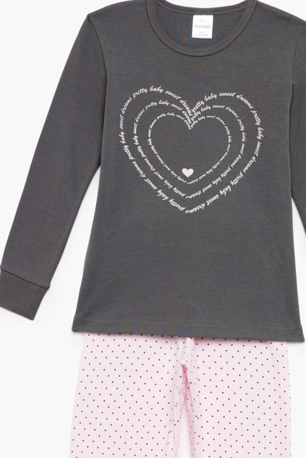 Pretty Baby Βαμβακερή Παιδική Πυτζάμα για Κορίτσια 64889 Lamoda.gr