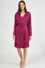 Harmony Μονόχρωμη Σταυρωτή Ρόμπα Satin 34-607516 Lamoda.gr