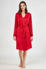 Harmony Μονόχρωμη Σταυρωτή Ρόμπα Satin 34-607516 Lamoda.gr