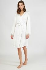 Harmony Μονόχρωμη Σταυρωτή Ρόμπα Satin 34-607516 Lamoda.gr
