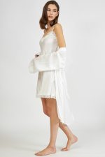 Harmony Μονόχρωμη Σταυρωτή Ρόμπα Satin 34-607516 Lamoda.gr