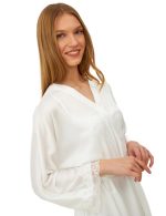 Harmony Μονόχρωμη Σταυρωτή Ρόμπα Satin 34-607516 Lamoda.gr