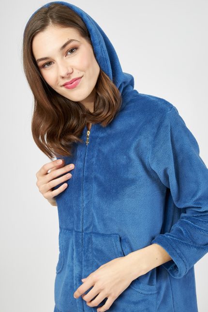 Harmony Μονόχρωμη ζακέτα Fleece με Φερμουάρ 34-407709 Lamoda.gr
