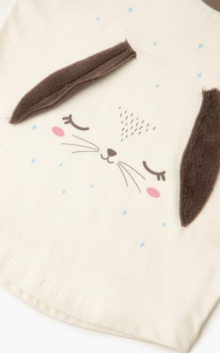 Minerva Βρεφική Χειμερινή Πιτζάμα Bunny 90-62253 Lamoda.gr