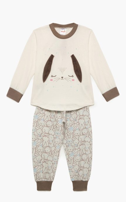 Minerva Βρεφική Χειμερινή Πιτζάμα Bunny 90-62253 Lamoda.gr