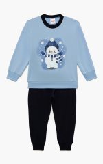Minerva Βρεφική Πυτζάμα Unisex Snowman 90-62258 Lamoda.gr