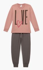 Minerva Παιδική Πυτζάμα Φούτερ για Κορίτσια 90-62295 Lamoda.gr