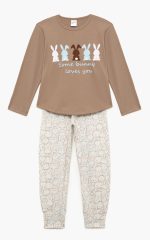 Minerva Παιδική Βαμβακερή Πυτζάμα Bunny 90-62283 Lamoda.gr