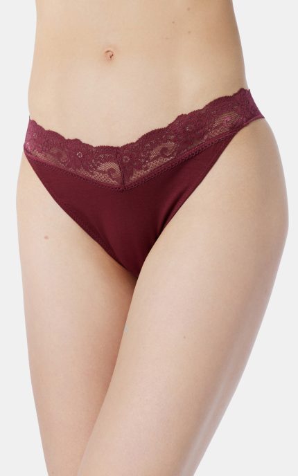 Minerva Γυναικείο Σλιπ brazilian με Δαντέλα 90-8095 Lamoda.gr