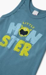 Minerva Παιδικό Φανελάκι με Τιράντα Little Monster 90-42591Lamoda.gr