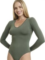 Walk Γυναικείο Κορμάκι V-neck από Bamboo W2226 Lamoda.gr