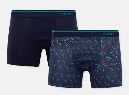 Minerva Ανδρικό Boxer Long με Εξωτερικό Λάστιχο 90-29462 Lamoda.gr