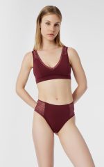 Minerva Σλιπ High Waist με Δαντέλα Minerva 90-80954 Lamoda.gr