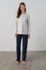 Vamp Γυναικεία Πυτζάμα Fouter 100% Βαμβακερή 17900 Lamoda.gr