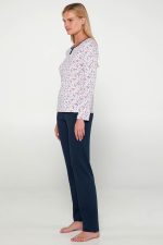 Vamp Γυναικεία Χειμερινή Πυτζάμα Floral 19918 Lamoda.gr