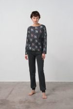 Vamp Γυναικεία Χειμερινή Πυτζάμα Εμπριμέ 17930 Lamoda.gr