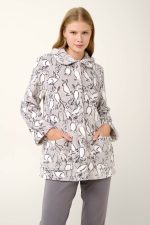 Vamp Κοντή Fleece Ρόμπα με Κουμπιά 21458 lamoda.gr