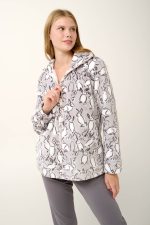 Vamp Κοντή Fleece Ρόμπα με Φερμουάρ 21457 lamoda.gr