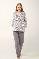 Vamp Κοντή Fleece Ρόμπα με Φερμουάρ 21457 lamoda.gr