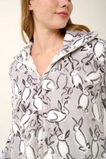 Vamp Κοντή Fleece Ρόμπα με Φερμουάρ 21457 lamoda.gr
