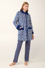 Vamp Γυναικεία Ρόμπα Fleece με Κουμπιά 21415 lamoda.gr
