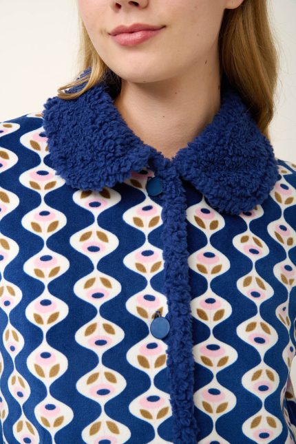 Vamp Γυναικεία Ρόμπα Fleece με Κουμπιά 21415 lamoda.gr
