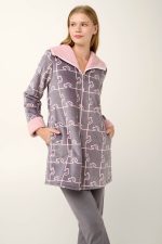 Vamp Χειμερινή Ρόμπα Fleece με Φερμουάρ 21486 Lamoda.gr