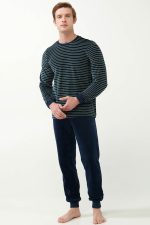 Vamp Ανδρική Χειμερινή Πιτζάμα Homewear Βελουτέ 21961 Lamoda.gr