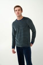 Vamp Ανδρική Χειμερινή Πιτζάμα Homewear Βελουτέ 21961 Lamoda.gr