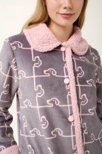 Vamp Γυναικεία Ρόμπα Fleece με Κουμπιά 21485 lamoda.gr