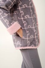 Vamp Γυναικεία Ρόμπα Fleece με Κουμπιά 21485 lamoda.gr