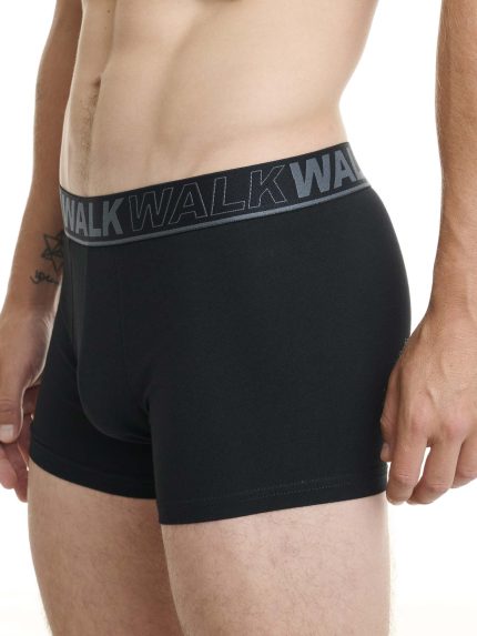 Walk Βαμβακερό Boxer με Εξωτερικό Λάστιχο W1754 Lamoda.gr