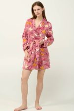 Vamp Σταυρωτή Χειμερινή Ρόμπα Fleece 19013 Lamoda.gr