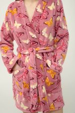 Vamp Σταυρωτή Χειμερινή Ρόμπα Fleece 19013 Lamoda.gr