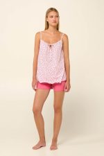 Βαμβακερή Πυτζάμα Babydoll με Τιράντες Vamp 22255