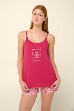 Vamp Νεανικό Βαμβακερό Babydoll με Τιράντες 22286 Lamoda.gr