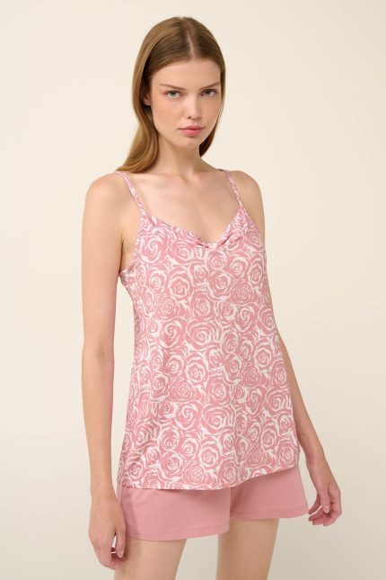 Vamp Νεανικό Καλοκαιρινό Babydoll από Micromodal 22008 Lamoda.gr