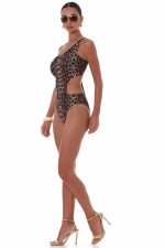 Bluepoint Γυναικείο Μαγιό με Έναν Ώμο Animal Print 25058021 Lamoda.gr