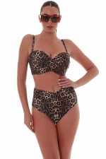 Bluepoint Μαγιό Σουτιέν Cup F με Μπανέλα Animal Print 25066024F Lamoda.gr