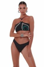 Bluepoint Γυναικείο Μαγιό Μπουστάκι Crop Τop με Στρας 25066031 Lamoda.gr