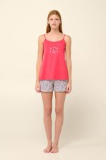 Vamp Βαμβακερή Πυτζάμα Babydoll με Τιράντες 22307 Lamoda.gr