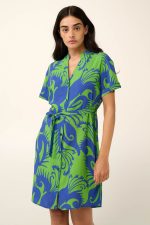 Vamp Καλοκαιρινό Φόρεμα Animal Print σε Χαλαρή Γραμμή 22422 Lamoda.gr