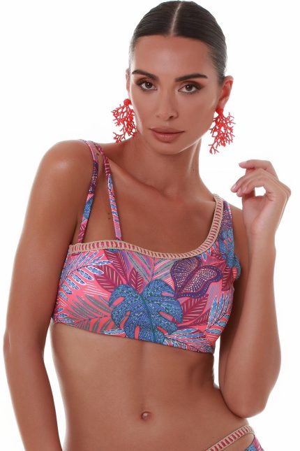 Bluepoint Γυναικείο Μαγιό Μπουστάκι Crop Τop Εμπριμέ 25066047 Lamoda.gr