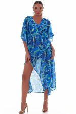 Bluepoint Εμπριμέ Δροσερό Καφτάνι Παραλίας 25084069 Lamoda.gr