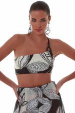 Bluepoint Μαγιό Μπουστάκι Crop Τop με Έναν Ώμο 25066060 Lamoda.gr