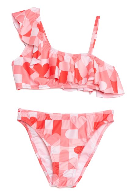Tortue Παιδικό Μαγιό Bikini Σχέδιο με Καρδούλες S5-138-209 Lamoda.gr